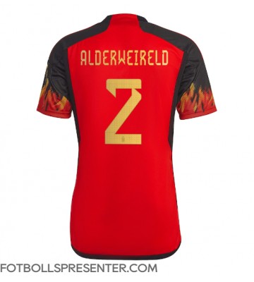 Belgien Toby Alderweireld #2 Hemma Matchtröja VM 2022 Kortärmad